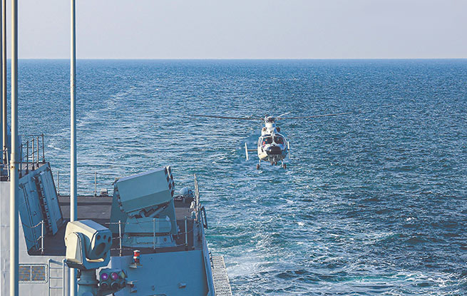 海軍某驅(qū)逐艦支隊(duì)海上訓(xùn)練影像